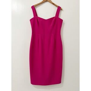 Dress the Population Hot Pink Sweetheart Neckline Sleeveless Sheath Dress XL